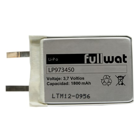 FULLWAT - LP973450. Bateria recarregável prismática de Li-Po. 3,7Vdc / 1,800Ah