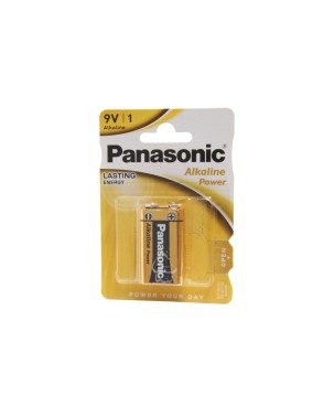 PANASONIC - LR6F22PB-NE. Pila alcalina en formato prismática | petaca / 6F22. 9Vdc