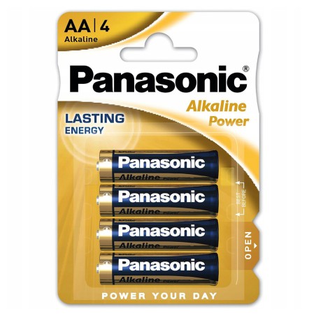 PANASONIC -  LR6PB-NE. Pilha  alcalina  em formato cilíndrica / AA (LR06). 1,5Vdc