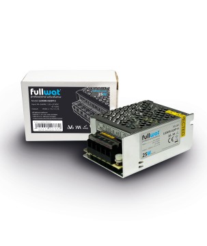 FULLWAT - LUXOR-025P15.  Fonte de alimentação industrial de  25W. 90 ~ 264 Vac  - 15Vdc  / 1,7A