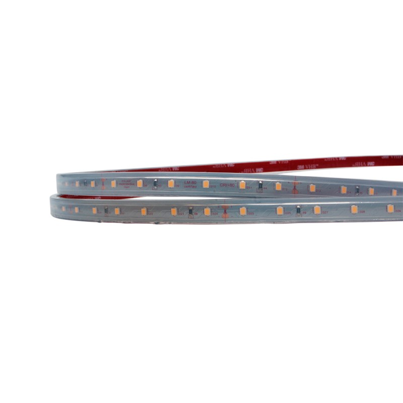 FULLWAT - MKT-2835-PK5-HWX. Striscia LED speciale per il cibo.2600K- rosa- 24Vdc- 960 Lm/m