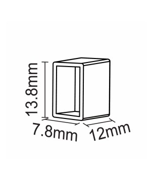 FULLWAT - NL-0612H-CAP1. Tapa de silicona final para Neón LED de la serie NL-0612H-*