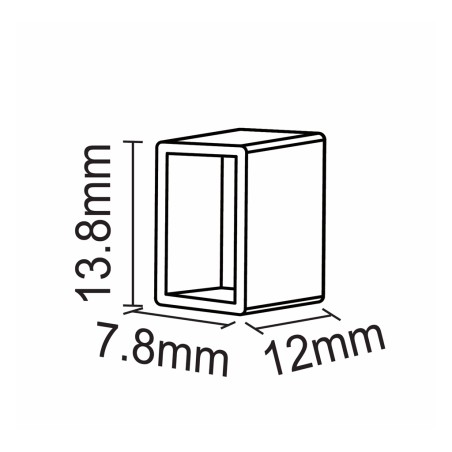 FULLWAT - NL-0612H-CAP1. Tapa de silicona final para Neón LED de la serie NL-0612H-*