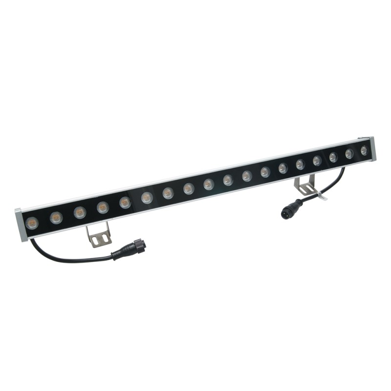 FULLWAT - WSR18-BC06-45/10. Lèche mur de 18ud (leds) et 18W. IP67 - 1100Lm - 24Vdc - 3000K