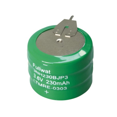 FULLWAT - 3NH230BJP3. Batería recargable pack de Ni-MH. 3,6Vdc / 0,230Ah