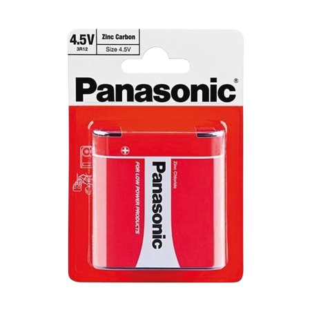 PANASONIC - 3R12PB-NE. Pila salina en formato petaca / 3R12