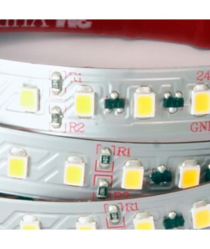 FULLWAT - CCTX-2835-BC-2X/25. Tira de LED profesional. 3000K - Blanco cálido . 24Vdc - 2350 Lm/m - IP20