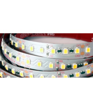 FULLWAT - CCTX-2835-BF-2X/25. Striscia LED professionale.6500K- Bianco freddo- 24Vdc- 2600 Lm/m