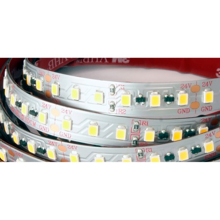 FULLWAT - CCTX-2835-BF-2X/25. Striscia LED professionale.6500K- Bianco freddo- 24Vdc- 2600 Lm/m