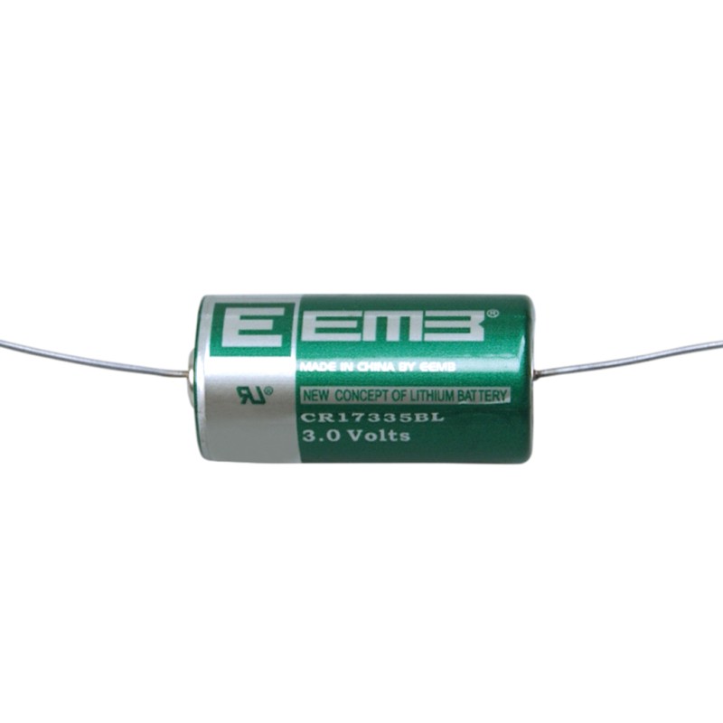 EEMB - CR17335BL-AX. Pila de litio cilíndrica de Li-MnO2. Modelo CR17335. 3Vdc / 1,800Ah