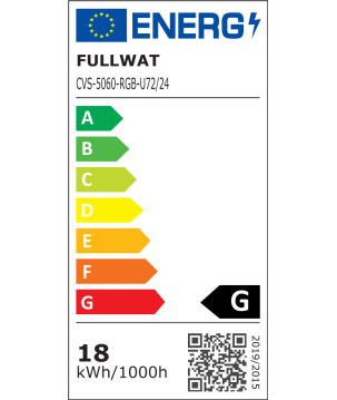 FULLWAT - CVS-5060-RGB-U72/24N. Ruban led programmable - RGB - 24Vdc - 456 Lm/m - IP20