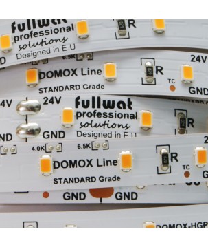 FULLWAT - DOMOX-2835-21-HGPX. Ruban led standard. 2100K - Blanc extra chaud - 24Vdc - 1080 Lm/m - IP20