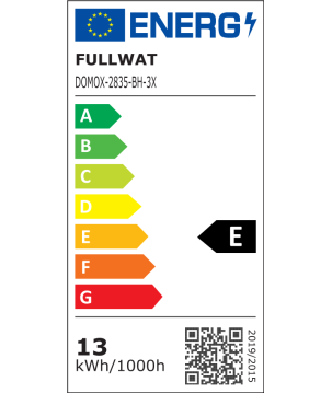 FULLWAT -  DOMOX-2835-BH-3X/25. Fita LED  normal. Branco extra quente- 2700K- 24Vdc- 1455 Lm/m- IP20