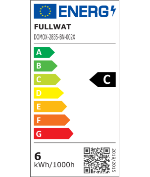 FULLWAT - DOMOX-2835BN-002X/25. Tira de LED estándar. 4000K - Blanco natural . 24Vdc - 960 Lm/m - IP20