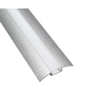 FULLWAT - ECOXG-FLAT-2. Aluminum profile  for surface mounting. Anodized.  2000mm