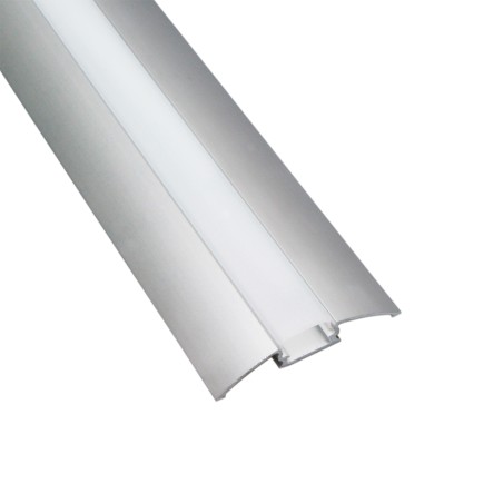 FULLWAT - ECOXG-FLAT-2. Aluminum profile  for surface mounting. Anodized.  2000mm