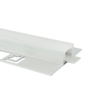 FULLWAT - ECOX-INS1-3-LZO. Aluminum profile  for recessed | tiling mounting. Anodized.  3000mm