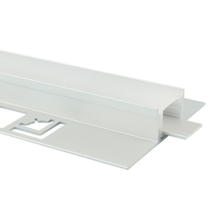 FULLWAT - ECOX-INS1-3-LZO. Aluminum profile  for recessed | tiling mounting. Anodized.  3000mm