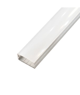 FULLWAT - ECOXM-108S-2D. Aluminum profile  for surface mounting. Anodized.  2000mm