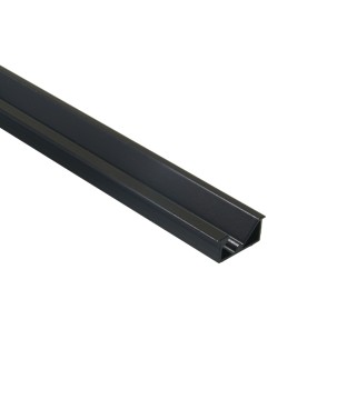 FULLWAT - ECOXM-22E-NG-2D/P. Aluminum profile  for for furniture mounting. Black.  2000mm