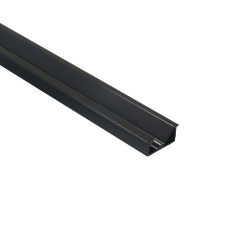 FULLWAT - ECOXM-22E-NG-2D/P. Aluminum profile  for for furniture mounting. Black.  2000mm