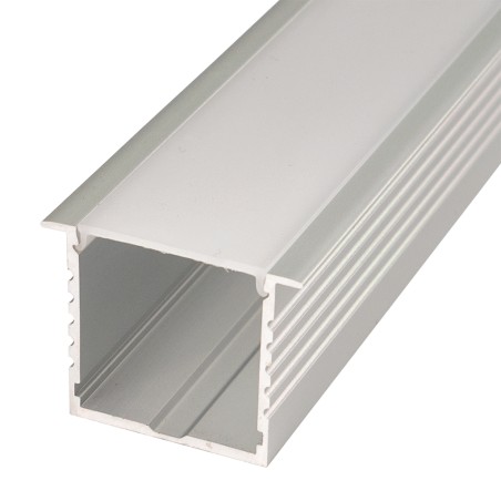 FULLWAT - ECOXM-35E1-2D. Aluminum profile  for recessed mounting. Anodized.  2000mm