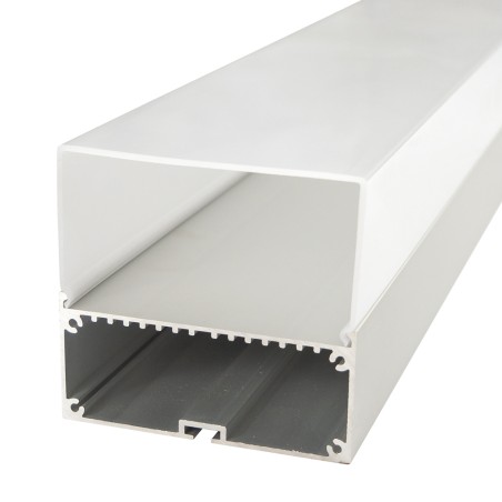 FULLWAT - ECOXM-80S-2D.  Profil de surface | suspendre en aluminium  anodisé - 2000mm - IP40