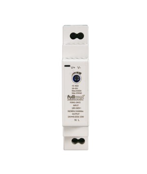 FULLWAT - FDIN1-12V2.  Fuente de alimentación conmutada de 15W. 100 ~ 240 Vac - 12Vdc / 1,25A