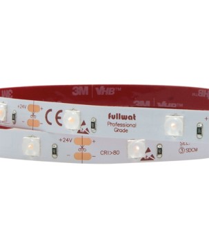 FULLWAT -  FU-BLF-5060-BC-L160X. Fita LED  sinalética. Branco quente- 3000K- 24Vdc- 1500 Lm/m- IP20