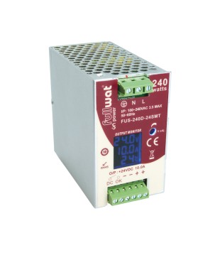 FULLWAT - FUS-240D-24SMT.  Fuente de alimentación conmutada de 240W. 90 ~ 264 Vac - 24Vdc / 10A