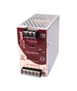 FULLWAT - FUS-300D-24.  Fuente de alimentación conmutada de 300W. 90 ~ 132 | 180 ~ 264  Vac - 24Vdc / 12,5A