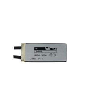 FULLWAT - LP403482. Batería recargable prismática de Li-Po. 3,7Vdc / 1,200Ah