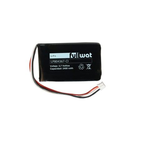 FULLWAT - LP804367-CI. Batteria ricaricabile prismática  di Li-Po. 3,7Vdc / 2,400Ah