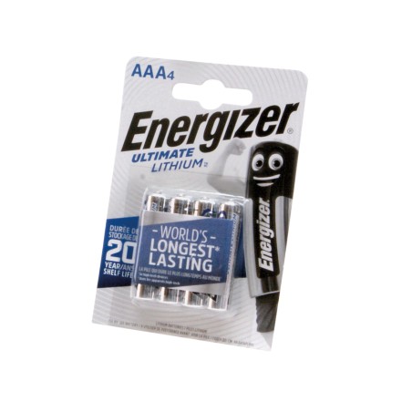 ENERGIZER -  LR03LI.  Pilha de lítio  em formato cilíndrica. 1,5Vdc 