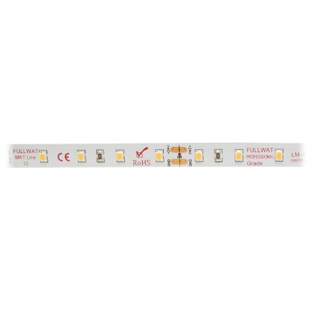 FULLWAT - MKT-2835-BK-HX. LED-Streifen  speziell für lebensmittel. 2700K - Golden - 24Vdc - 1020 Lm/m - IP20