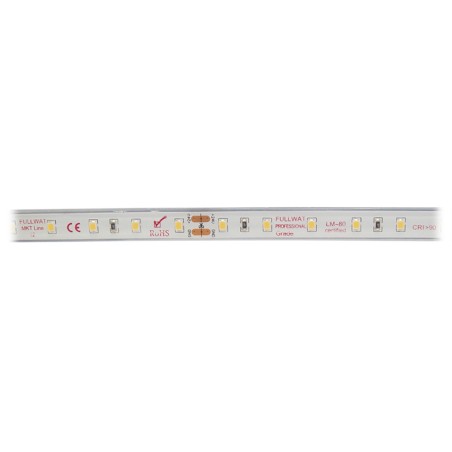 FULLWAT - MKT-2835-DL-HWX. LED-Streifen  speziell für lebensmittel. 3000K - Golden - 24Vdc - 1008 Lm/m - IP67