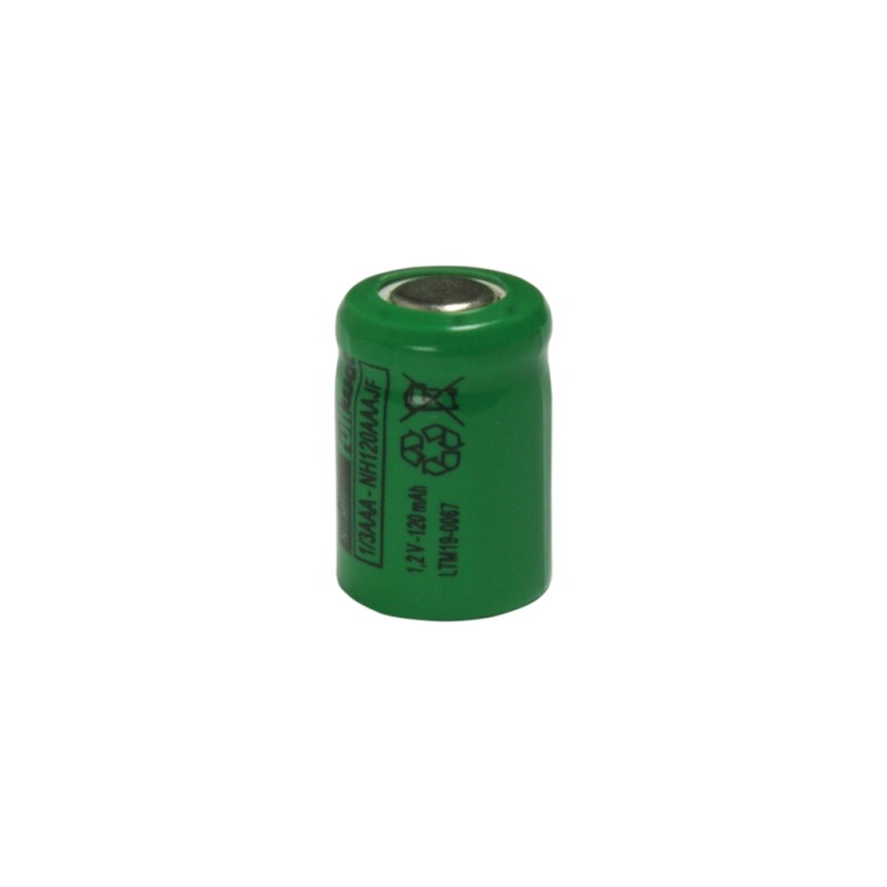 FULLWAT - NH120AAAJF. Batería recargable cilíndrica de Ni-MH. Modelo 1/3AAA. 1,2Vdc / 0,120Ah