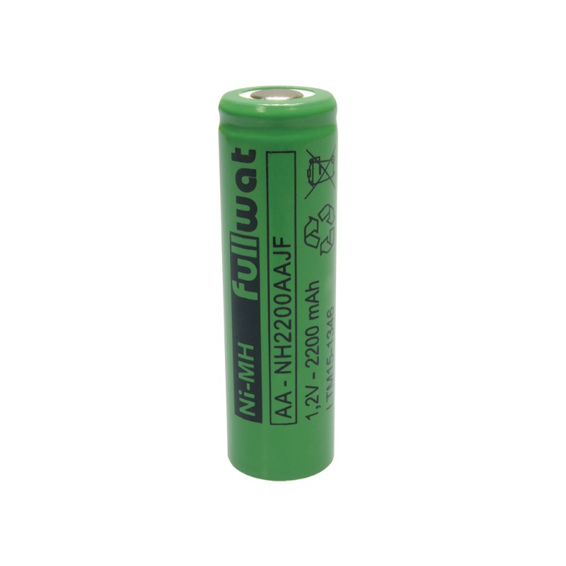 FULLWAT - NH2200AAJF. Ni-MH cylindrical rechargeable battery. AA model . 1,2Vdc / 2,200Ah