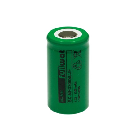 FULLWAT - NH3300SCJF. Ni-MH cylindrical rechargeable battery. SC  model . 1,2Vdc / 3,300Ah