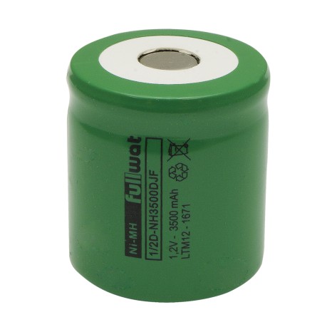 FULLWAT - NH3500DJF. Ni-MH cylindrical rechargeable battery. 1/2D model . 1,2Vdc / 3,500Ah