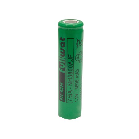 FULLWAT - NH3800AJF. Ni-MH cylindrical rechargeable battery. 7/5A model . 1,2Vdc / 3,800Ah