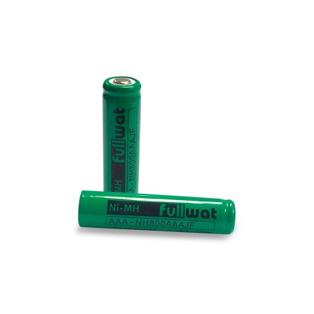 FULLWAT - NH800AAAJF. Ni-MH cylindrical rechargeable battery. AAA model . 1,2Vdc / 0,800Ah