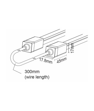 FULLWAT - NL-1010V-JOIN. Conector de unión para Neón LED de la serie NL-1010V-B*