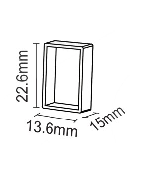 FULLWAT - NL-1120H-CAP1. Tapa de silicona final para Neón LED de la serie NL-1120H-*