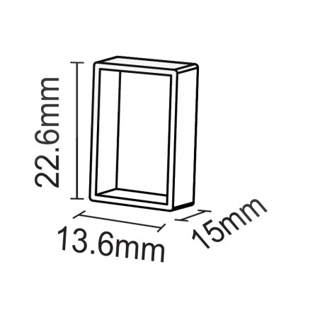 FULLWAT - NL-1120H-CAP1. Tapa de silicona final para Neón LED de la serie NL-1120H-*