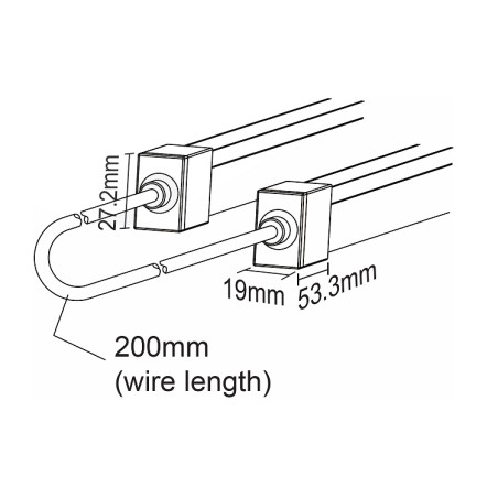 FULLWAT - NL-1120H-JOIN. Conector de unión para Neón LED de la serie NL-1120H-B*