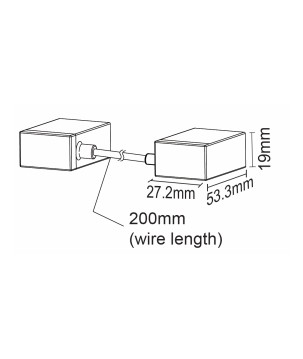 FULLWAT - NL-1120H-JOIN-I. Conector de unión para Neón LED de la serie NL-1120H-B*