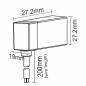 FULLWAT - NL-1120H-WIRE-LI. Conector inicial acodado para Neón LED de la serie NL-1120H-B*