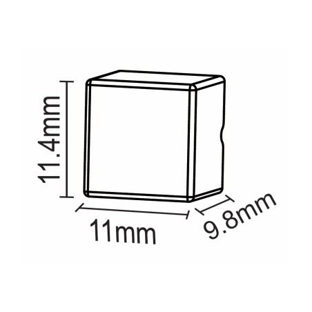 FULLWAT - NL-9410V-CAP1. Tapa de silicona final para Neón LED de la serie NL-9410V-*