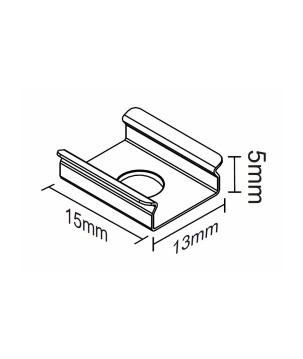 FULLWAT - NL-9410V-CLIP. Clip de sujección para Neón LED de la serie NL-9410V-*